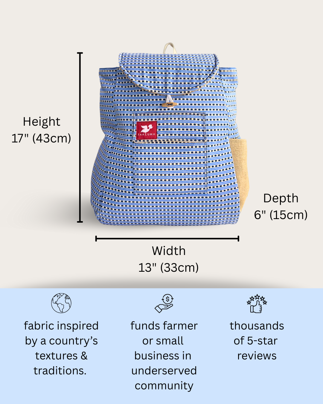 Myanmar Backpack Tote