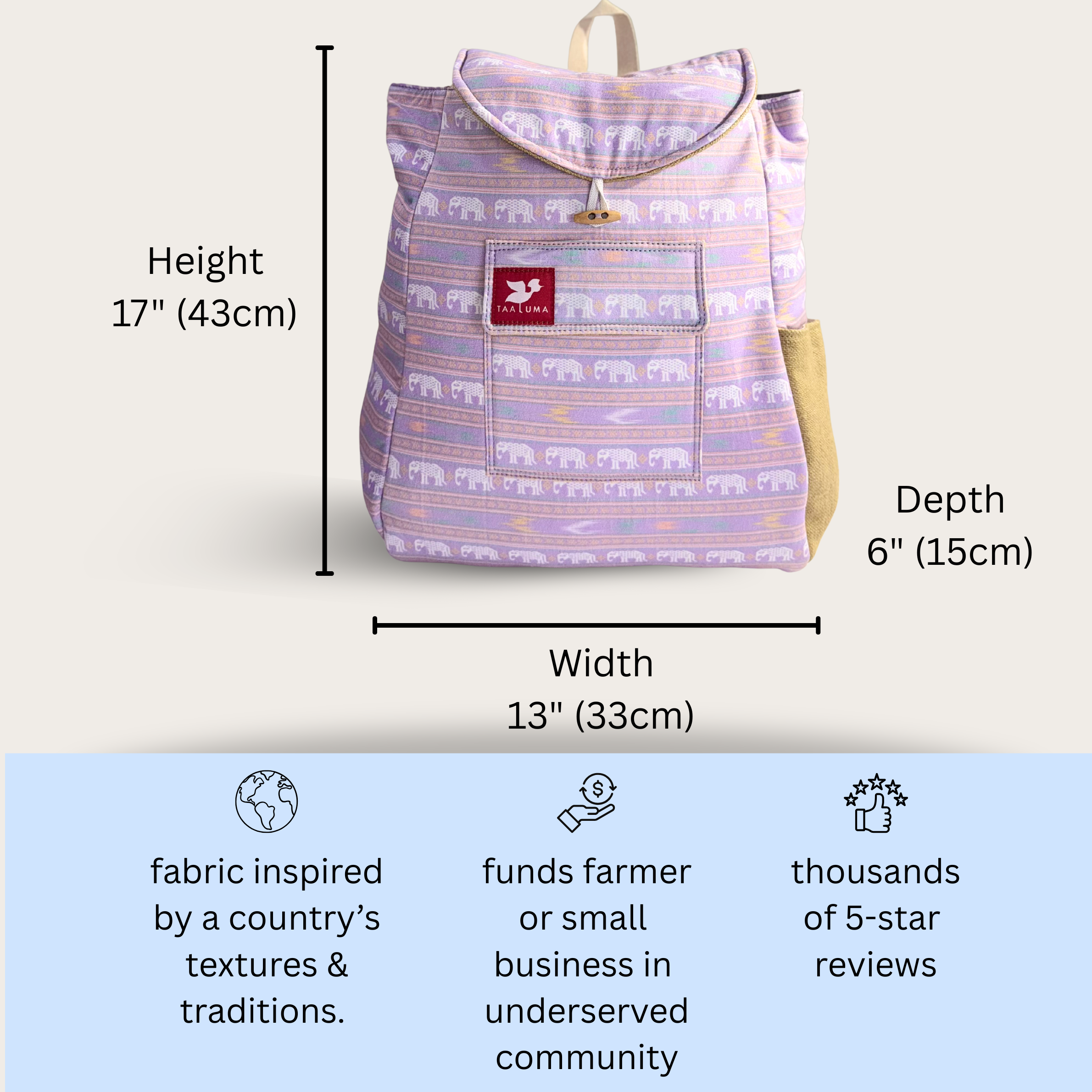 Laos Backpack Tote